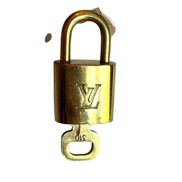 Louis Vuitton Gold Lock and Key Set #310 - Picture 1 of 3